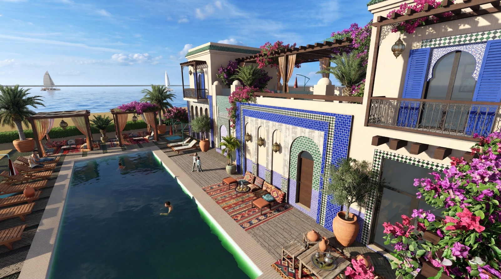 Espace médina marocaine